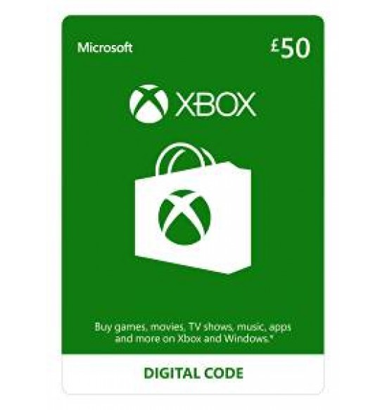 Microsoft XBOX Live Wallet Top Up £50 - UK Account
